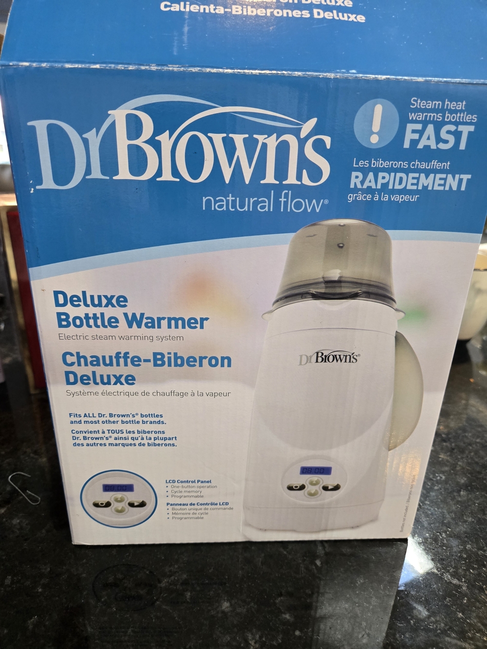 Dr. Brown's Deluxe Bottle Warmer in White NWT